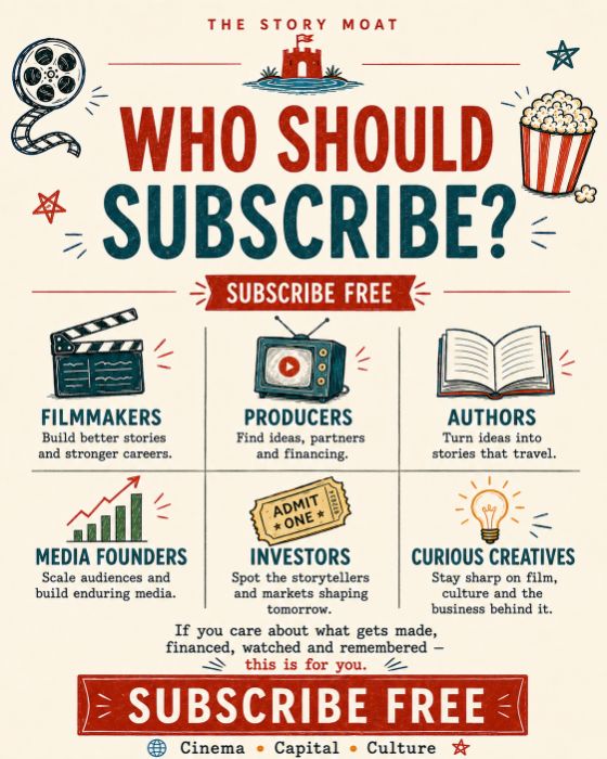 Who should subscribe — filmmakers, producers, authors, investors